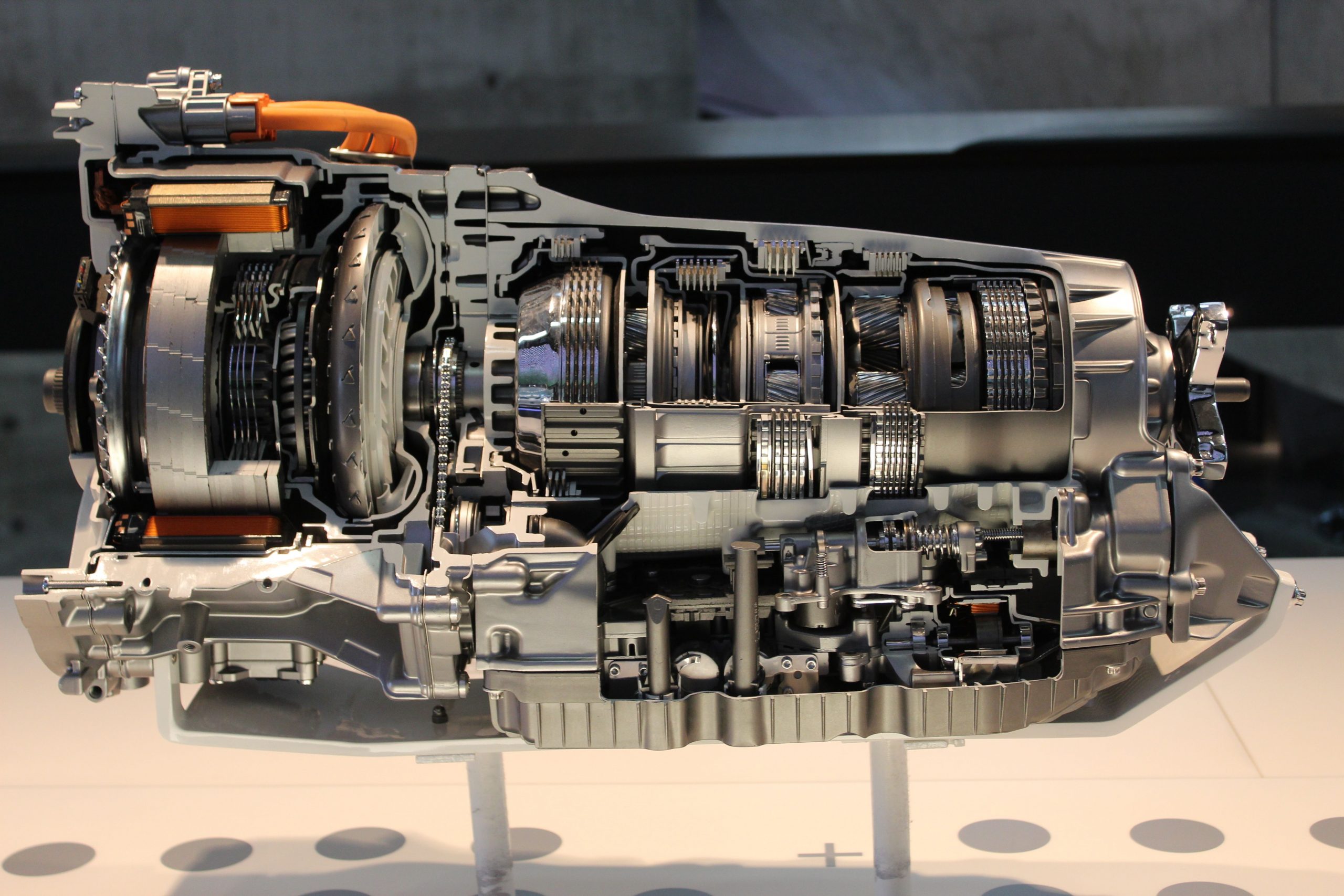 Cutaway view of an advanced electric vehicle drivetrain and transmission system, illustrating Heavy truck service financing, service center building financing, EV repair shop financing, repair order software financing, and garage line of credit used to support modern automotive repair facilities, diagnostic technology, and specialized service operations.